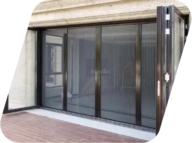 aluminum motorized mesh